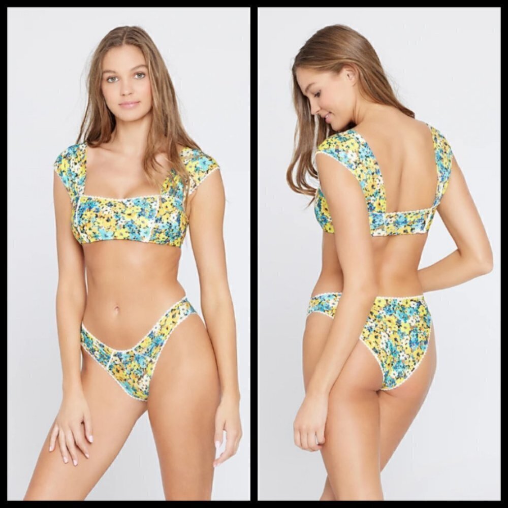 💕L*SPACE💕 Daisy Diamond Bikini Set Small NWT